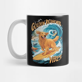 Golden Retriever Surfing Paradise Mug